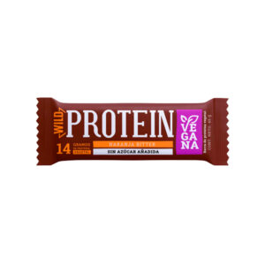 Barra Wild Protein Naranja  Bitter 45gr Vegana  Marca Wild Protein