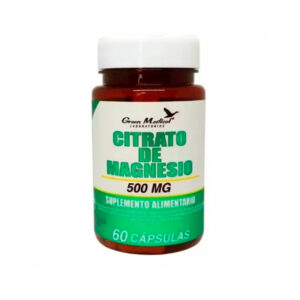 Citrato de Magnesio 500gr 60 Capsulas green Medical