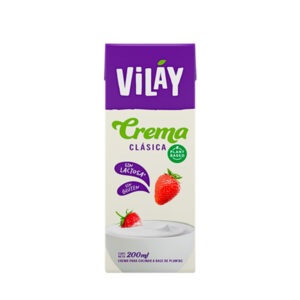 Crema Vegetal Alternative Sin lactosa Clasica 200 cc Marca Vilay