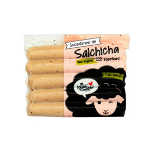 Salchicha con Hierbas 100% Vegetal 225gr 5 Und Marca Eco Veg