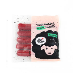 Salchicha Tradicional  con Tofu 100% Vegetal 225gr  5und Marca Eco veg