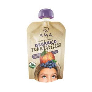 Pure de Frutas y Verduras  Pasteurizado Manzana  Arandanos Organico 90KL   Marca Ama