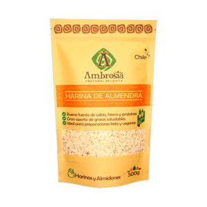 Harina de Almendra con piel 500Gr Marca Ambrosia