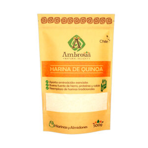 Harina de Quinoa Blanca 500gr Marca Ambrosia