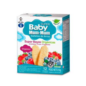 Galletas de Arroz  Super Bayas Organicas 50gr baby Mum