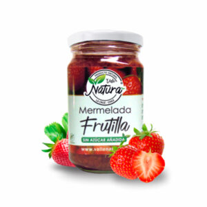 Mermelada de Frutilla  Sin Azucar Añadida 370gr Valle Natural