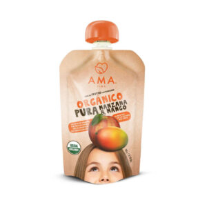 Pure de Frutas y Verduras  Pasteurizado Manzana  Mango Organico 90KL   Marca Ama