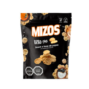 Popped Chips Con Sal de Mar 105gr  Marca Mizos
