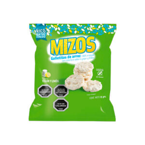 Galletas de Arroz Yogurt Limon 25gr Marca Mizos