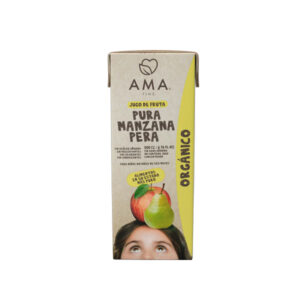 Jugo Manzana Pera Organico 200cc Marca Ama