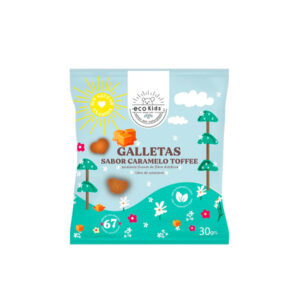 Galletas sabor Caramelo Toffee 30gr Marca Ecovida